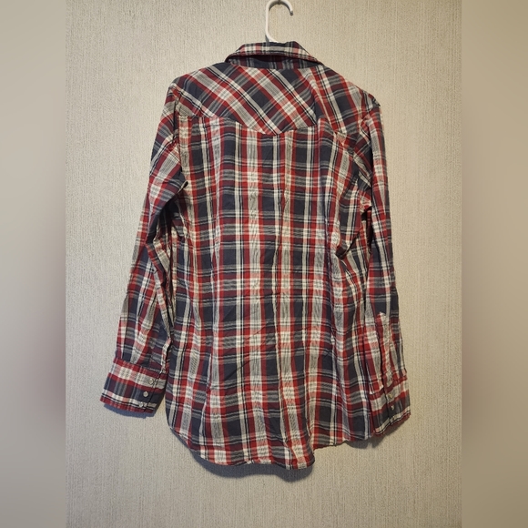 Bit & Bridal plaid button up shirt Size Medium - Picture 2 of 6